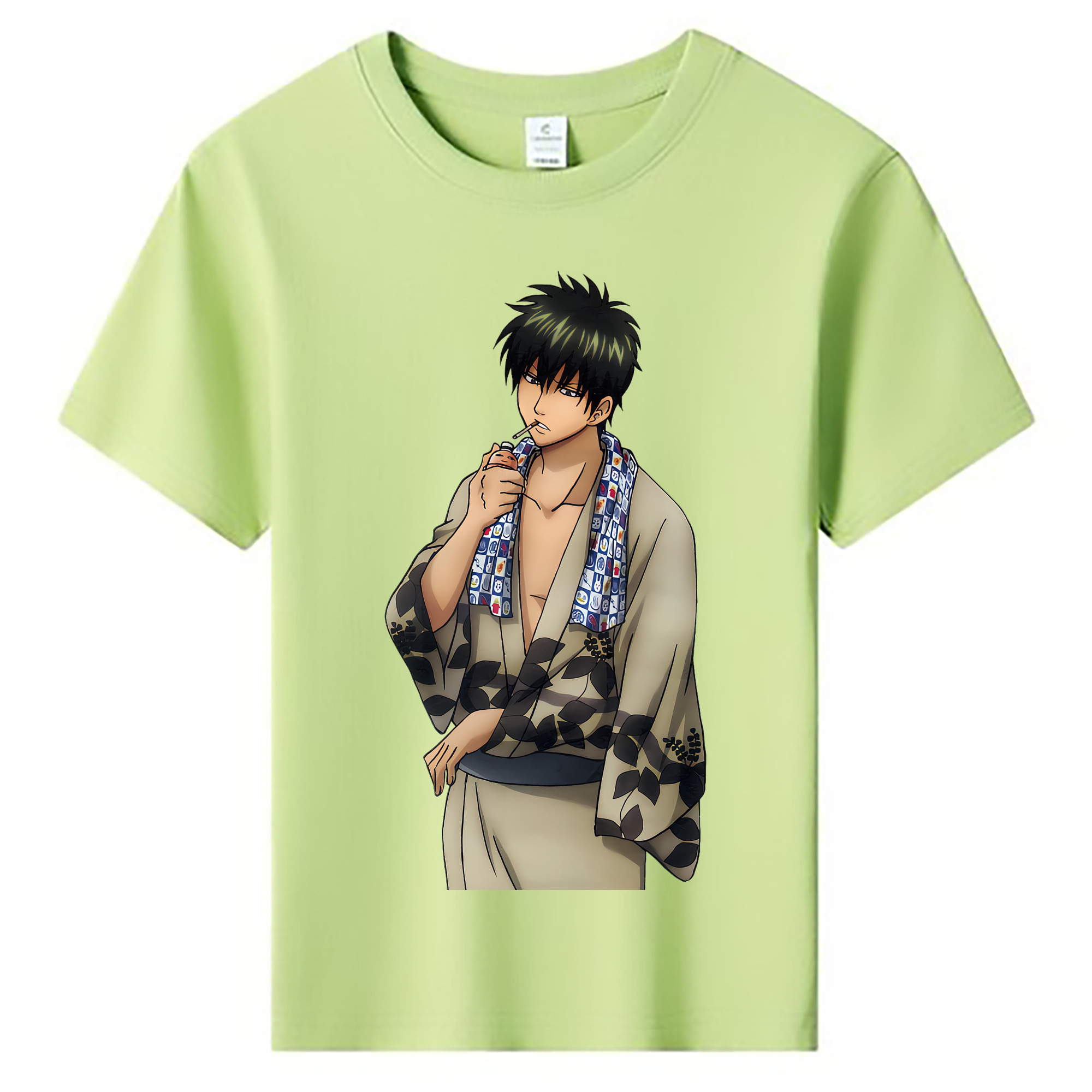 （画像用） ぎんたま 坂田銀時（さかたぎんとき） 神楽 志村新八（しむら しんぱち） GINTAMA Sakata Gintoki Kagura Shimura Shinpachi 綿100％キッズTシャツ（フロントプリント）